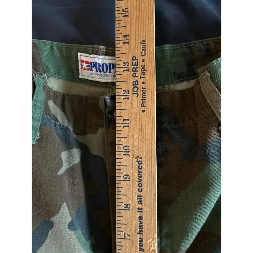 PROPPER Camo Pants Mens Medium Battle Trousers Cargo Button Fly Vintage Utility